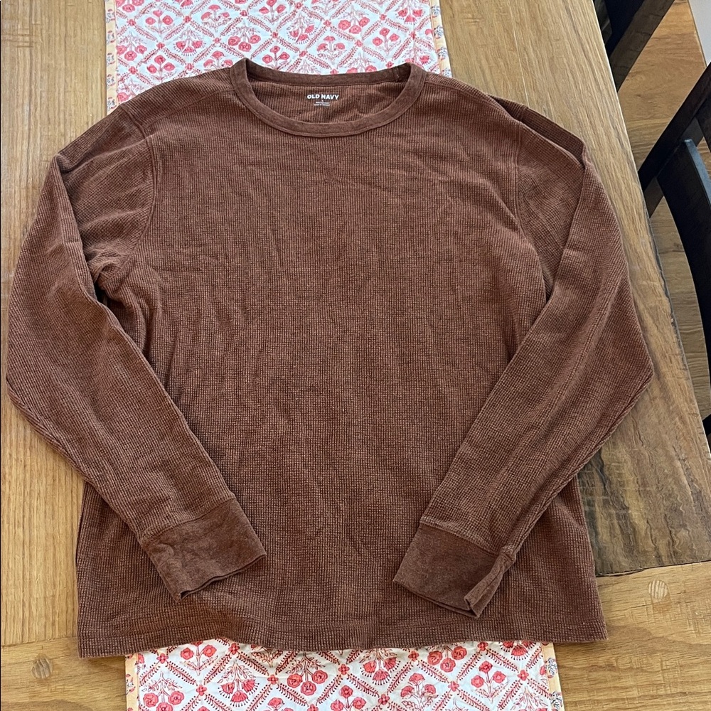 Old Navy Chocolate Brown Long Sleeve Top